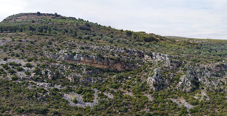 Landscape view of Cova Alta del Lledoner.